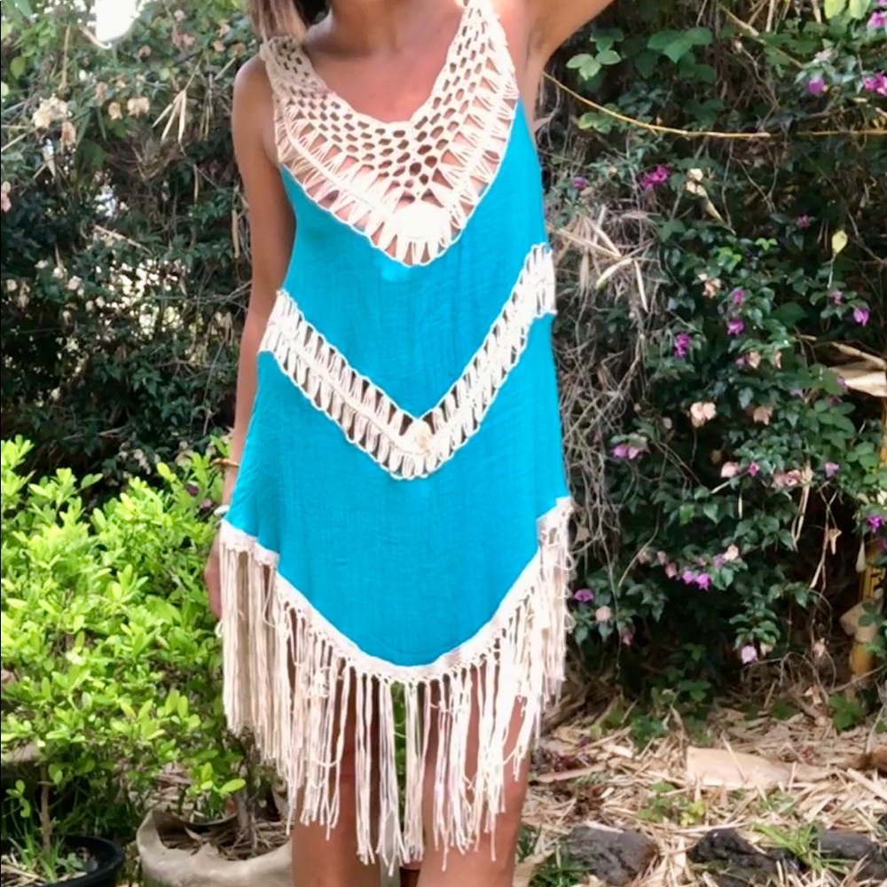 Umgee crochet beach dress/coverup